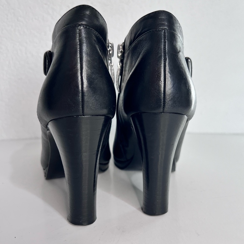 LAUREN by #RALPH LAUREN#  Black 🖤 Ankle Dress Booties - Picture 6 of 16